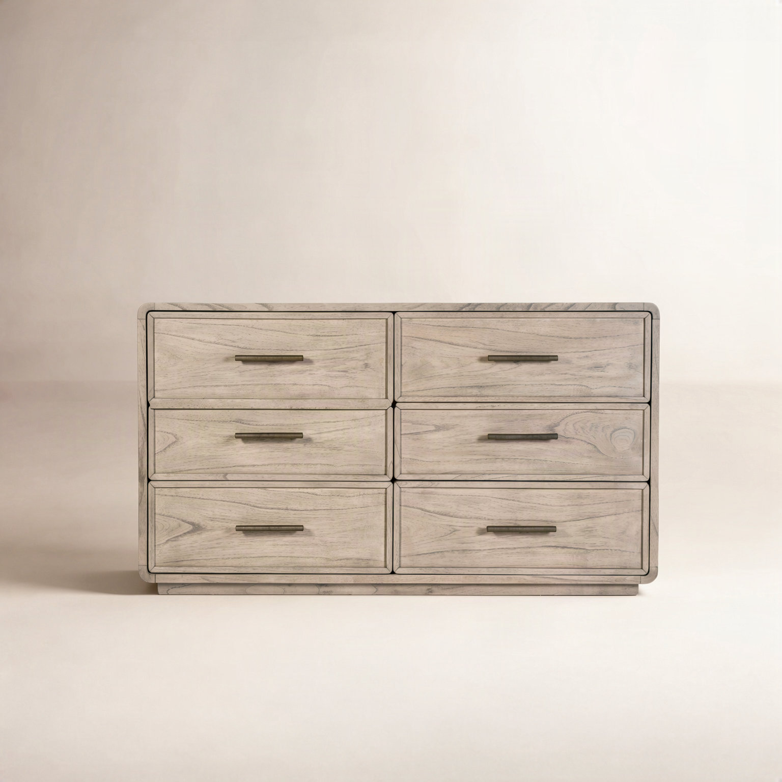 Brewster 60" Double Dresser, Medium Oak Brown