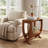 2-Tier Solid Wood End Table, Walnut-604283466