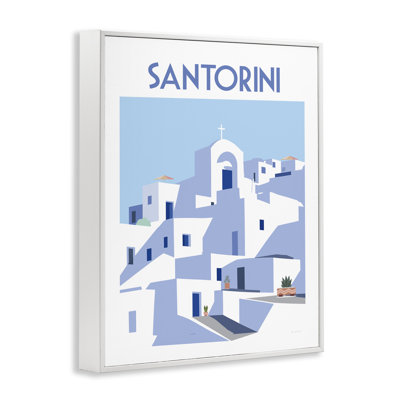  Art urbain de Santorin, estampe numérique par Omar Escalante