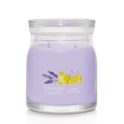 Signature Lemon Lavender Scented Jar Candle