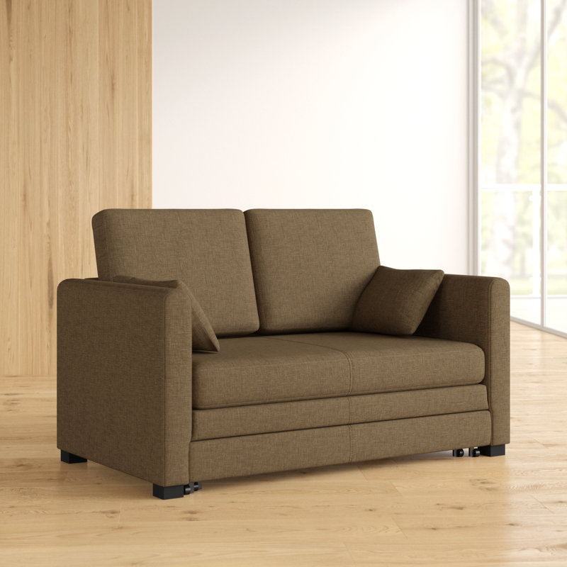 Ash Hill 2 Seater Sofa Bed, Brown