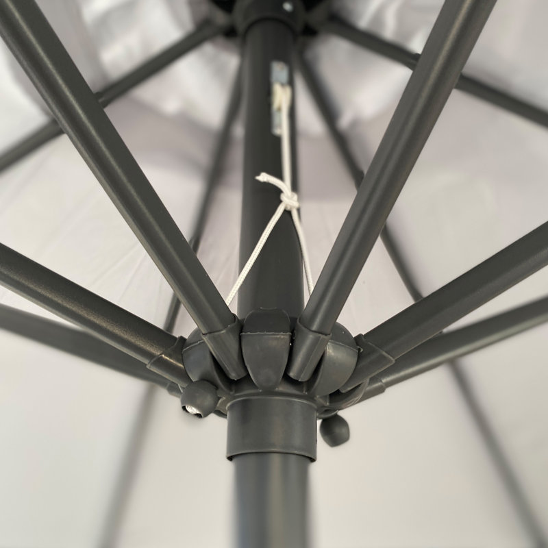 Parasol d'extérieur 9 'en aluminium pour patio