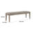 Linen Blend Upholstered Bench