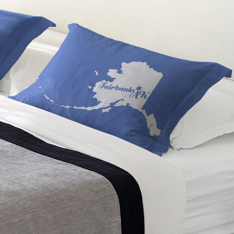 Fairbanks Sham Set, Standard/Twin, Microfiber, Blue