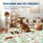 Area Rugs Washable Scalloped Area Rug Modern Living Room RugNon-Slip Carpet Accent for Entryway Bathroom Kitchen Bedroom-920381333-920381342
