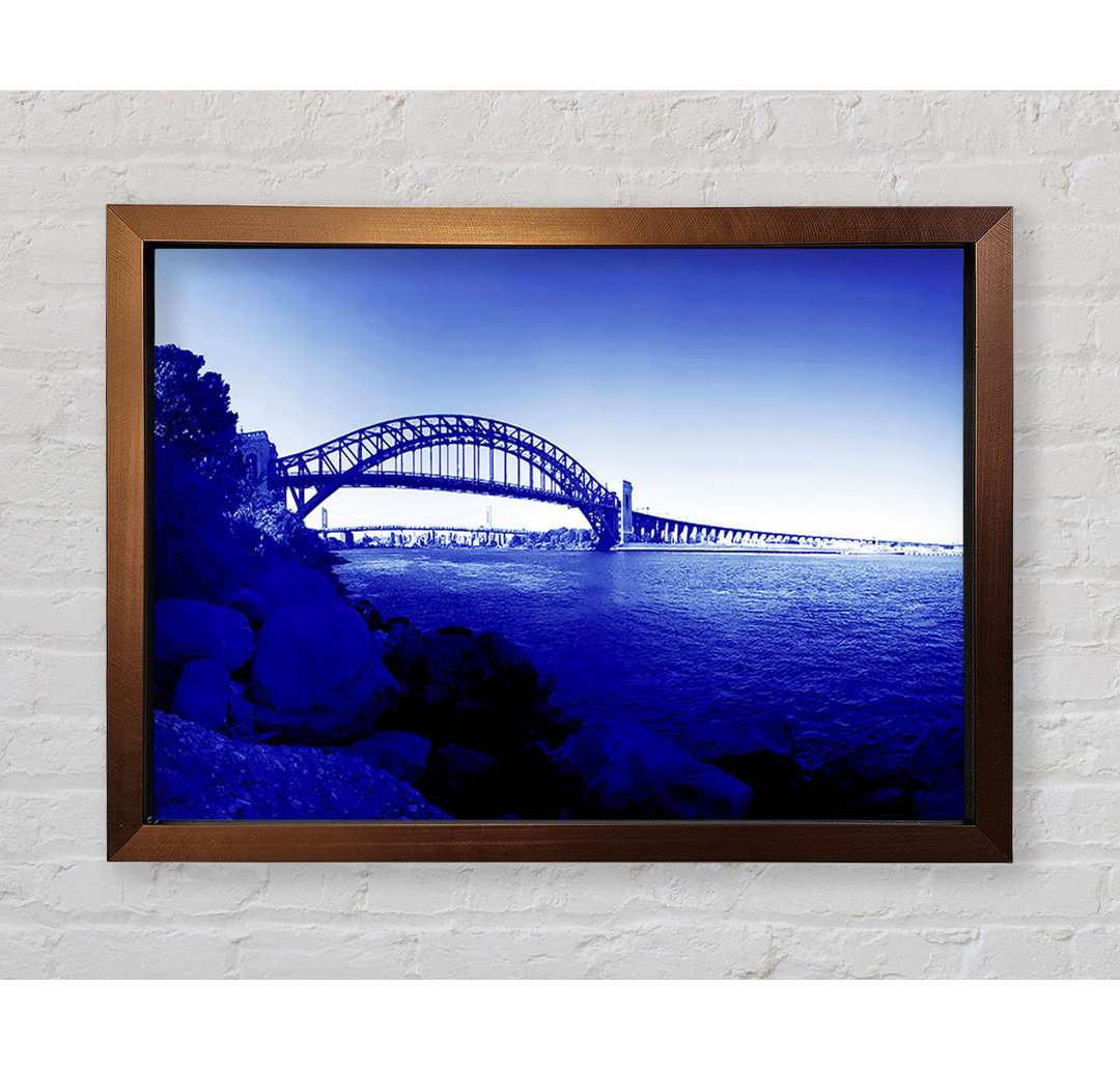 Gerahmtes Wandbild Sydney Harbour Bridge Stunning Blues