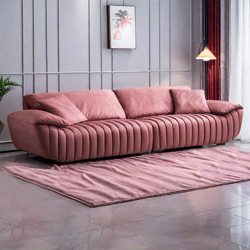Canapé moderne moderne rose minimaliste italien
