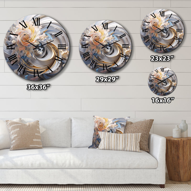 Horloge murale Cosmic Fractal, Très grand