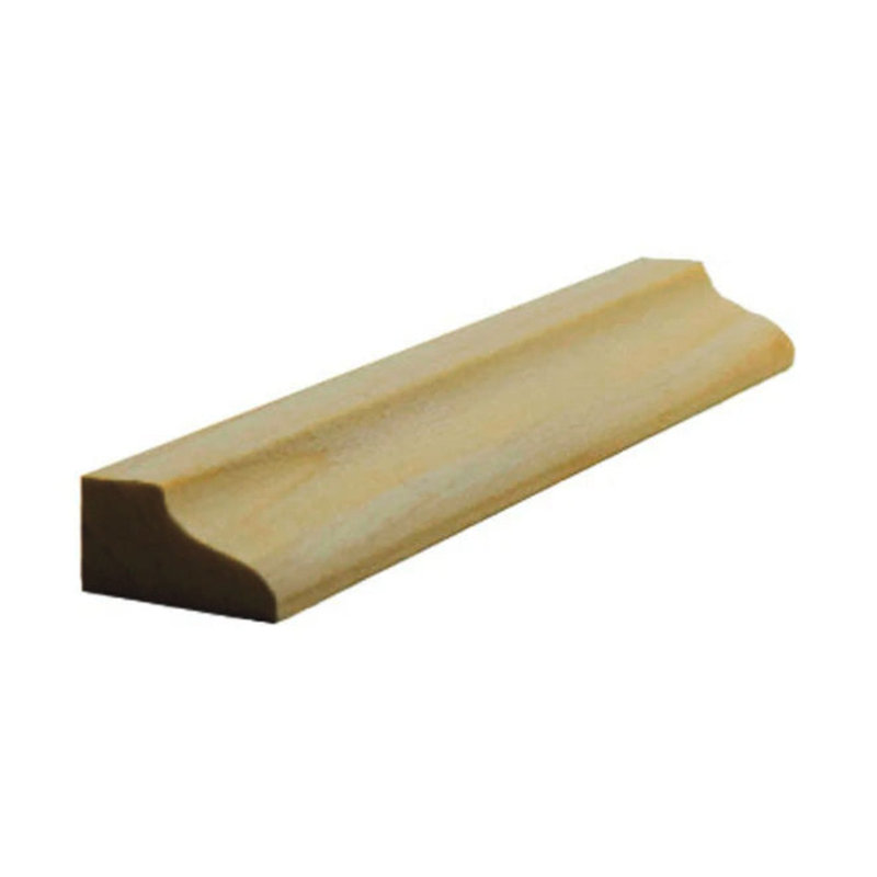 Moulure de panneau de bordure EWPM39 3/4 po de large x 7/16 po. Sans finition, Peuplier, L 0,75 po x H 0,4375 po x P 94 po