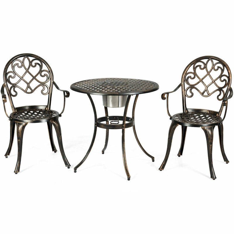 Horta 2 - Person Patio Dining Set with Round Table