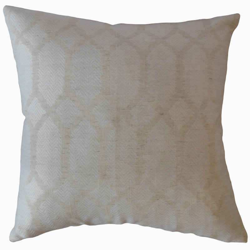 Coussin Ilse, 26 po x 26 po, Gris, Coussin décoratif
