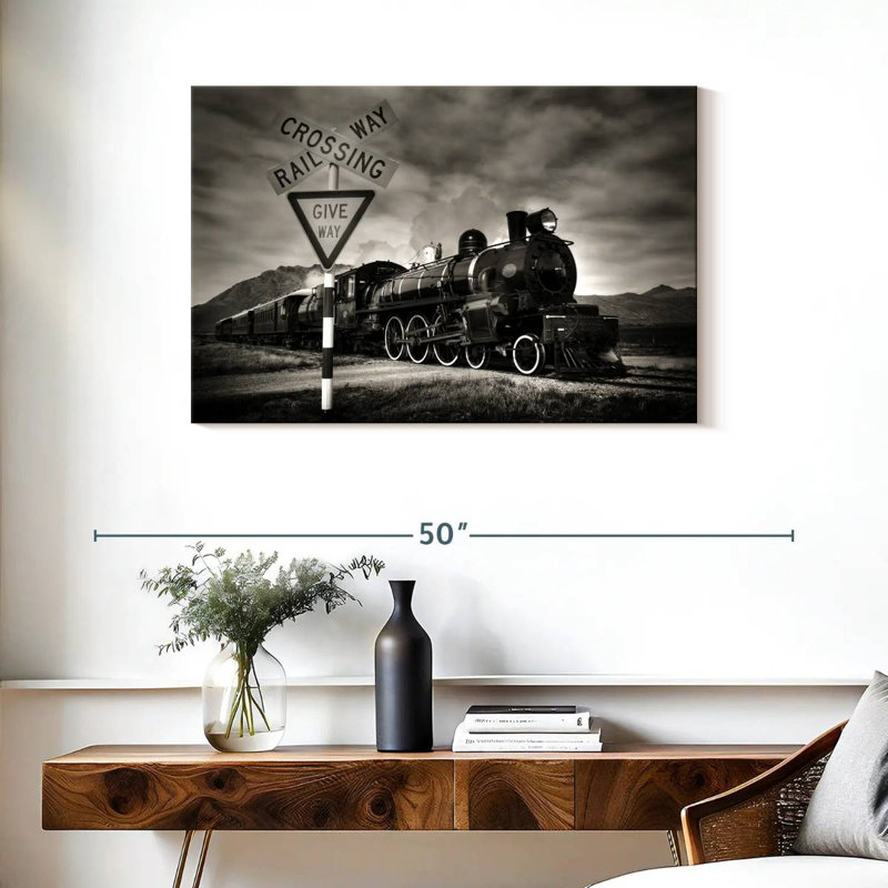 Mehar Rail Crossing, 24" H x 36" W