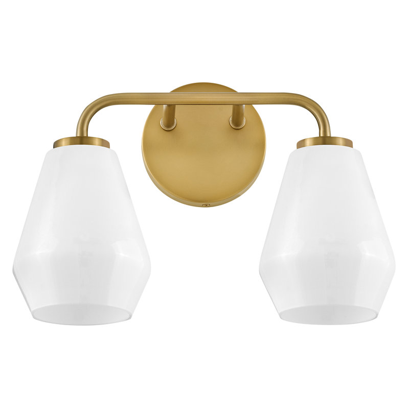 Cantera 2 - Light Vanity Light, Lacquered Brass