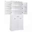 Armoire de salle de bain autoportante polyvalente avec plusieurs compartiments-116666369