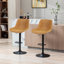 Swivel Upholstered Adjustable Height Counter Stool with Metal Frame-1871631299-1812936210