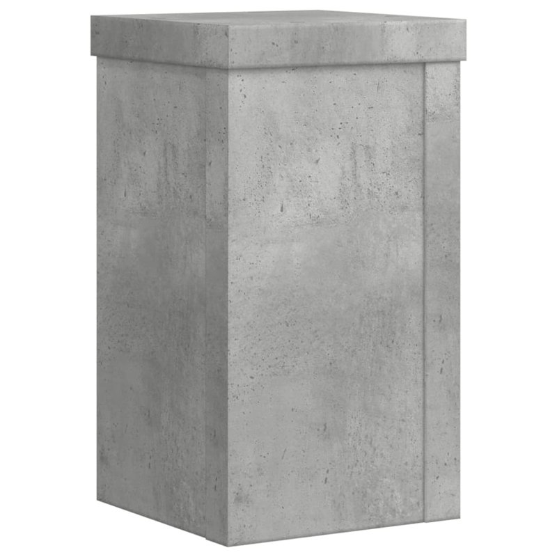 Plant Stand - Set of 2, Concrete Grey, 18cm H x 10cm W x 10cm D