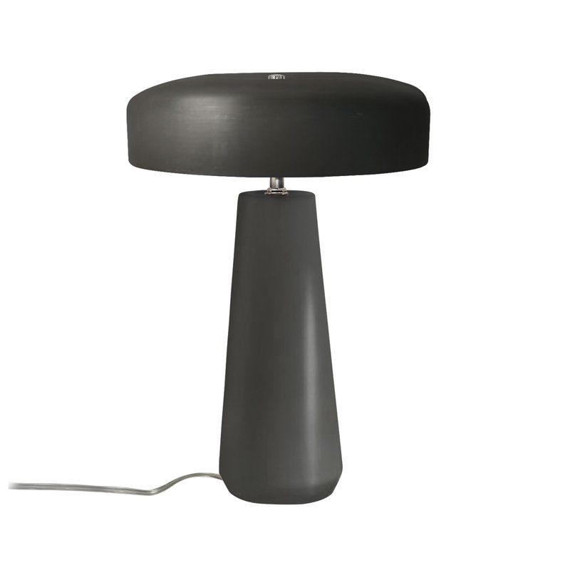 Lampe de table en céramique Percy, Vert étain
