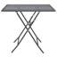 Alliyah Square Metal Folding Outdoor Dining Table , cm W cm D-594347382