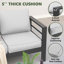 Ensemble de patio complet pour 9 personnes avec coussins Roussel-91935631