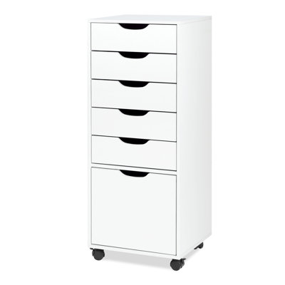 Pasqualine 38'' Tall 5-Drawer and 1-Door Office Storage Cabinet