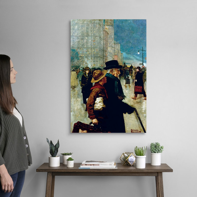 Art mural sur toile Norman Rockwell, H 36 po x l 24 po x P 1,25 po, Toile tendue