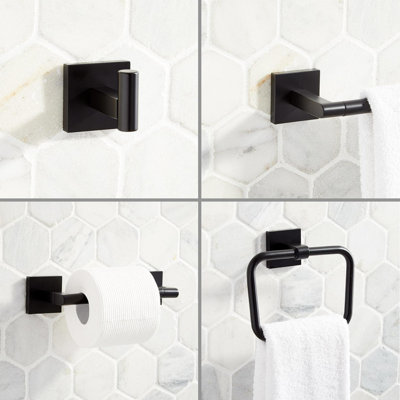 Hibiscus 4 - Piece Bathroom Hardware Set
