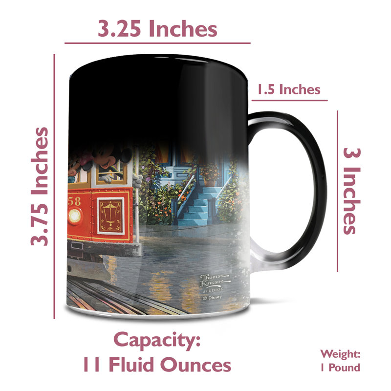 Tasse sensible à la chaleur Disney (Mickey et Minnie à San Francisco) Morphing
