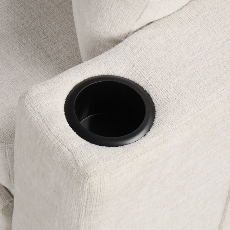 Canapé-lit convertible 108,7 po, Chenille beige