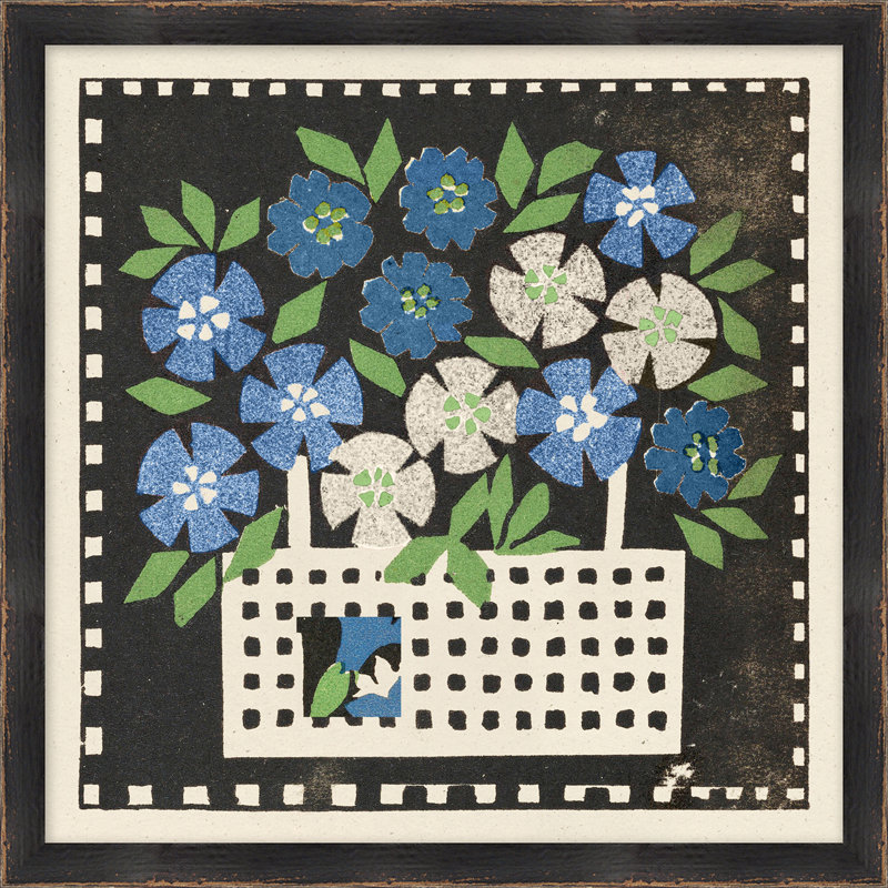 Flower Box 5 - Peinture encadrée sur papier