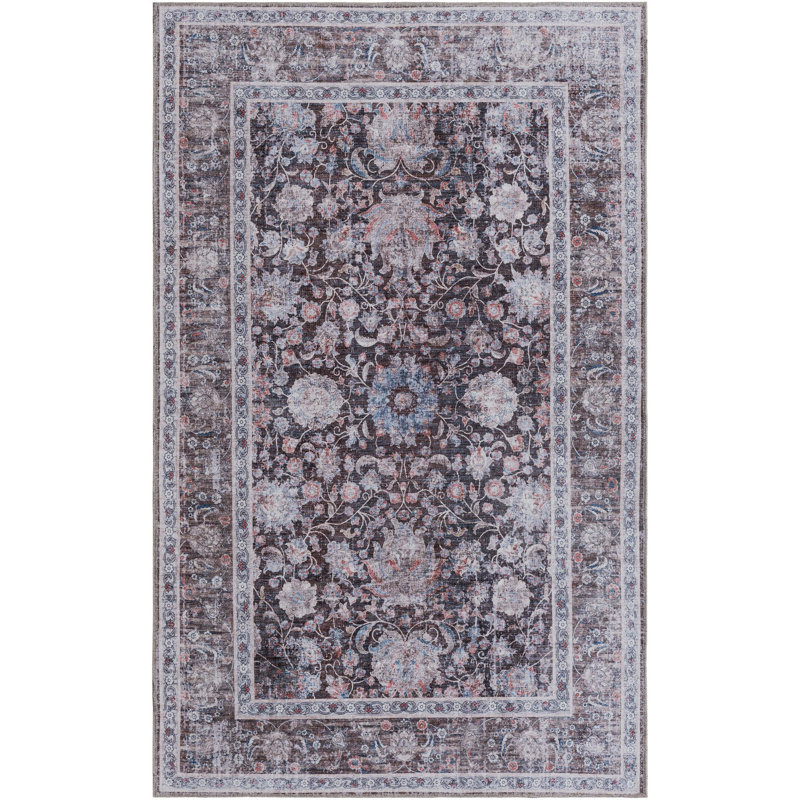 Tapis Samarth Thorine, Brun, Rectangle 5 pi 1 po x 8 pi