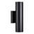 12" Modern Integrated LED Cylinder Up/Down Outdoor Wall Light, 100-277V, Aluminum Cylinder Wall Sconce, 3000K Warm White, IP65 Waterproof