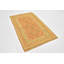 Tapis en laine orange 3 pi 3 po x 5 pi 2 po one-of-kind à la main noué la new age Elland