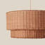 Cocktail Two-Tier Wicker Pendant