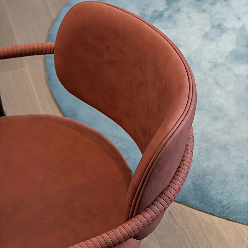 Chaise d'appoint noire et rouge à dossier solide (ensemble de 2)