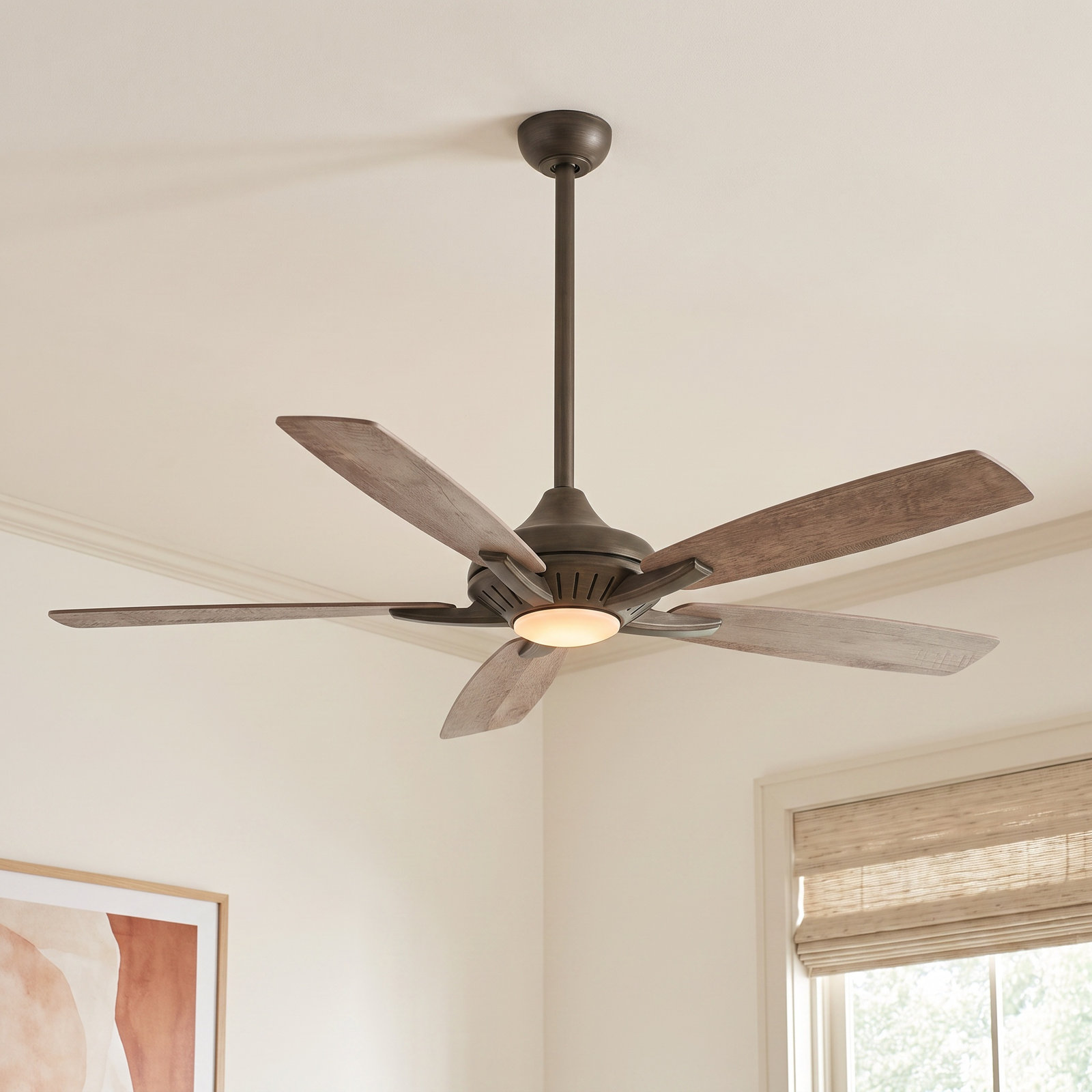 Dyno 52" Ceiling Fan with Light Kit, Heirloom Bronze