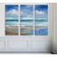 «Washy Coast II», reproduction de 3 pièces sur toile-24622118