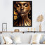 «Woman with Black and Gold Butterflies IV», art mural femme