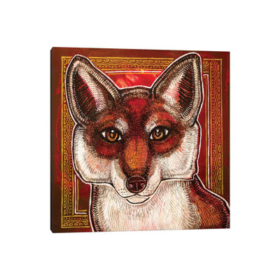 Curious Fox 1 Piece Wrapped Canvas Painting
