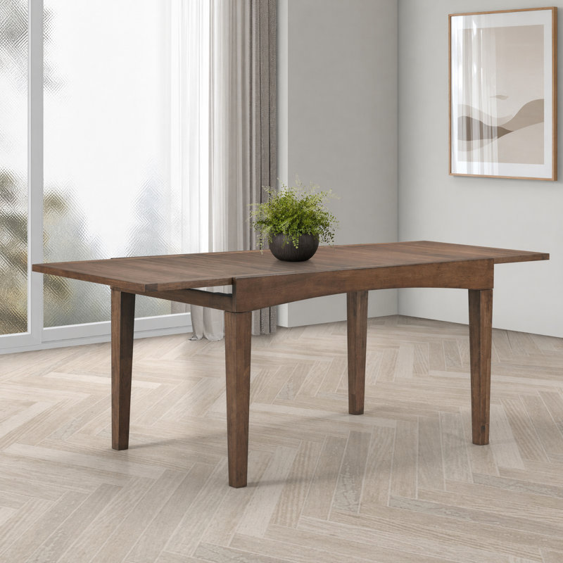 Ensemble de salle à manger extensible en bois massif avec chaises rembourrées Verona, Brun / Gris