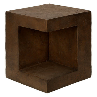Modern Accent Table 25"H Indoor Or Outdoor Side Table Nightstand End Square Bedroom Living Room