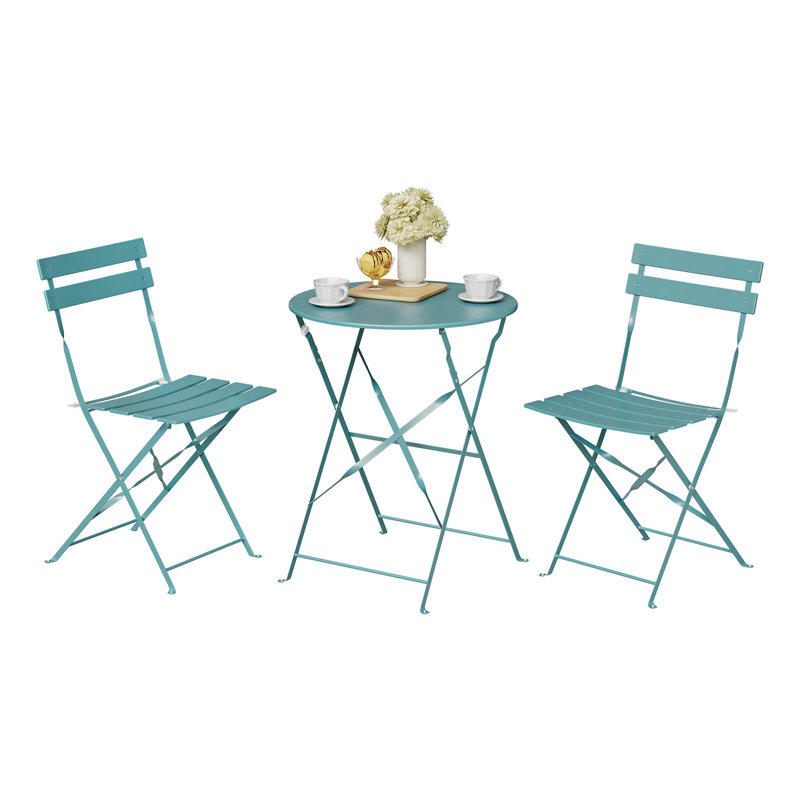 Patio Dining Set Table,, Blue