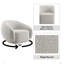 Fauteuil Isabel Boucle beige avec pivot