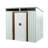 Outdoor Metal Storage Shed with Window, Transparent Panel & Free Accessories – Corrosion-Resistant Garden, Lawn Shed-111996087-123099596