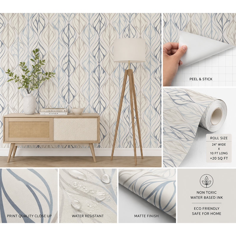 Peel & Stick Floral Roll