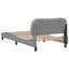 Structure de lit sans matelas gris clair Hvar 100 x 200 cm-183763490-183763517
