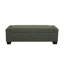 Banc de rangement avec repose-pieds 50 po en tissu texturé avec repose-pieds et rangement dissimulé