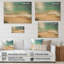 «Green Coastal Waves» vue aérienne II - plage et océan sur bois-368484703