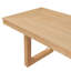 Table de salle à manger à rallonge 60-78 "avec rallonge amovible, table de cuisine en bois pour 4 à 8 personnes, finition naturelle-2142016599