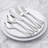 Silverware Set, 60-Piece Stainless Steel Flatware Service For 12, Pearled Edge Tableware Cutlery Include Knife/Fork/Spoon, Beading Eating Utensil For Home, Mirror Polished, Dishwasher Safe