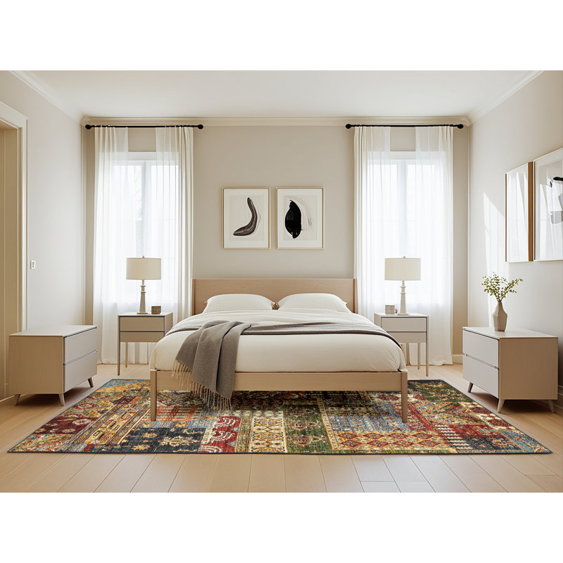 Abstract Indoor Rug, Rectangle 5' x 8'